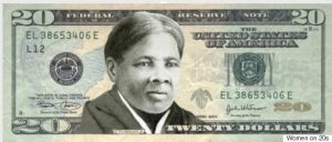 Harriet Tubman on the $20 US bill